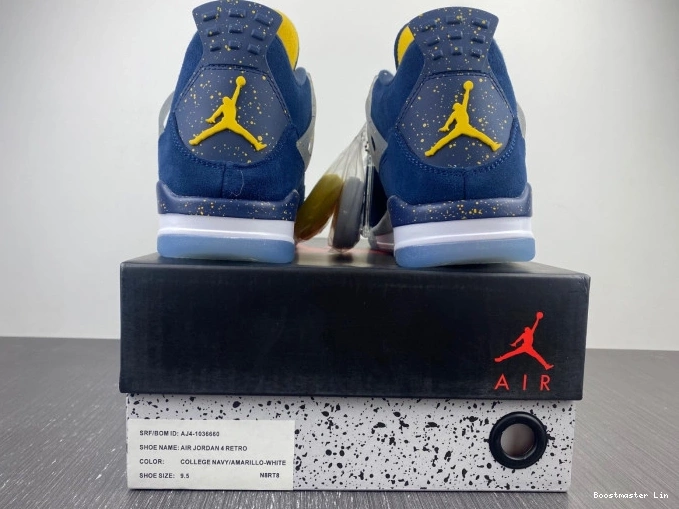 Boostmaster lin AJ4-1036660 Air (PE) Jordan 4 Michigan Retro 0816